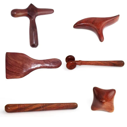 Set De Bâtons De Massage En Bois – Détente & Points De Pression