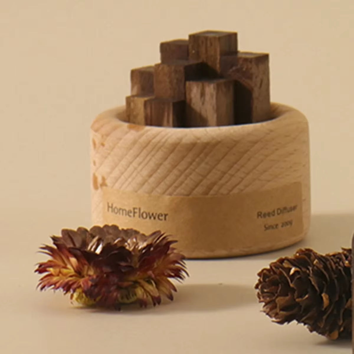 Diffuseur D'Arômes En Bois Sans Flamme – Décoration Zen