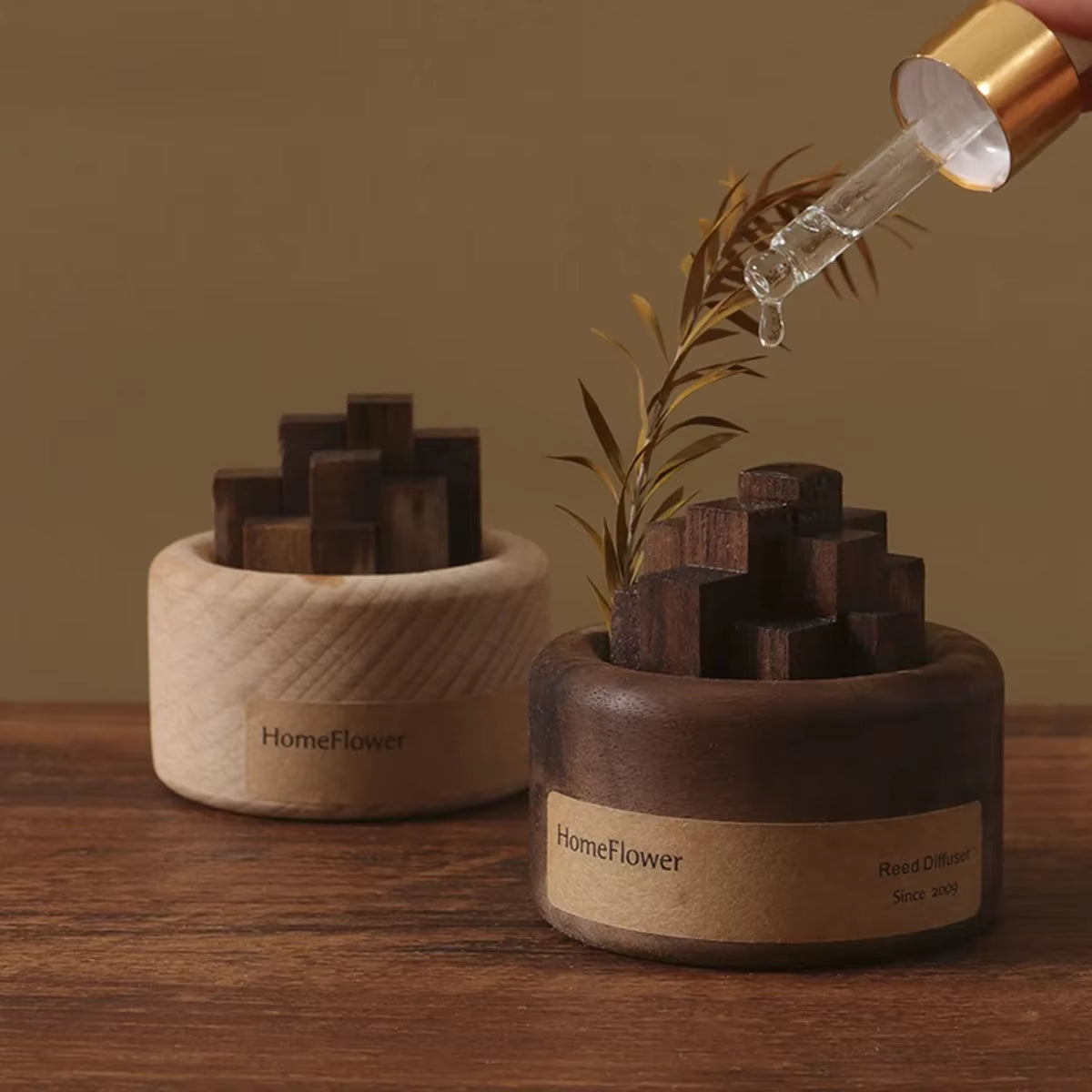 Diffuseur D'Arômes En Bois Sans Flamme – Décoration Zen