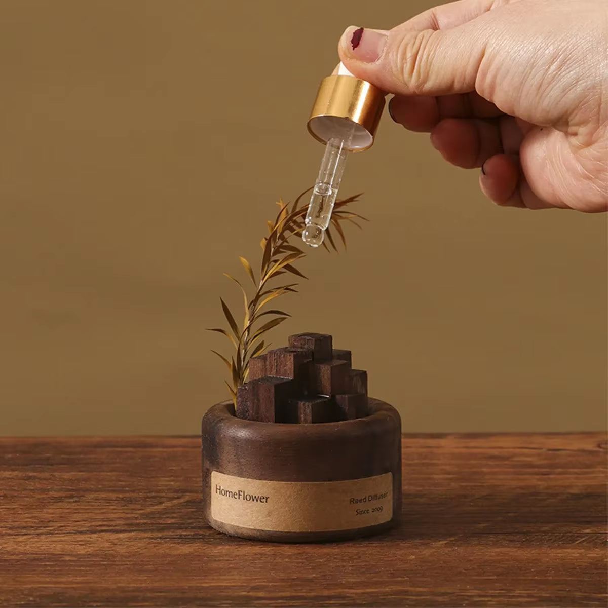 Diffuseur D'Arômes En Bois Sans Flamme – Décoration Zen