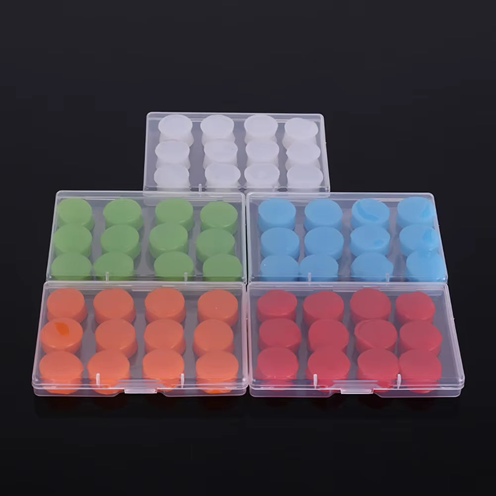 Bouchons D'Oreille En Silicone Réutilisables X12 – Sommeil Paisible