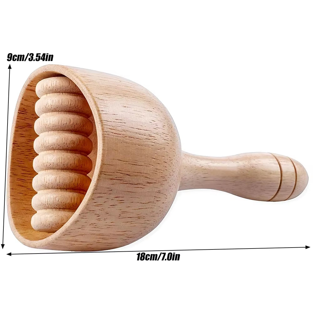Kit De Massage En Bois Avec Ventouse Et Rouleau – Maderothérapie