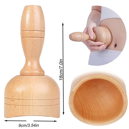 Kit De Massage En Bois Avec Ventouse Et Rouleau – Maderothérapie