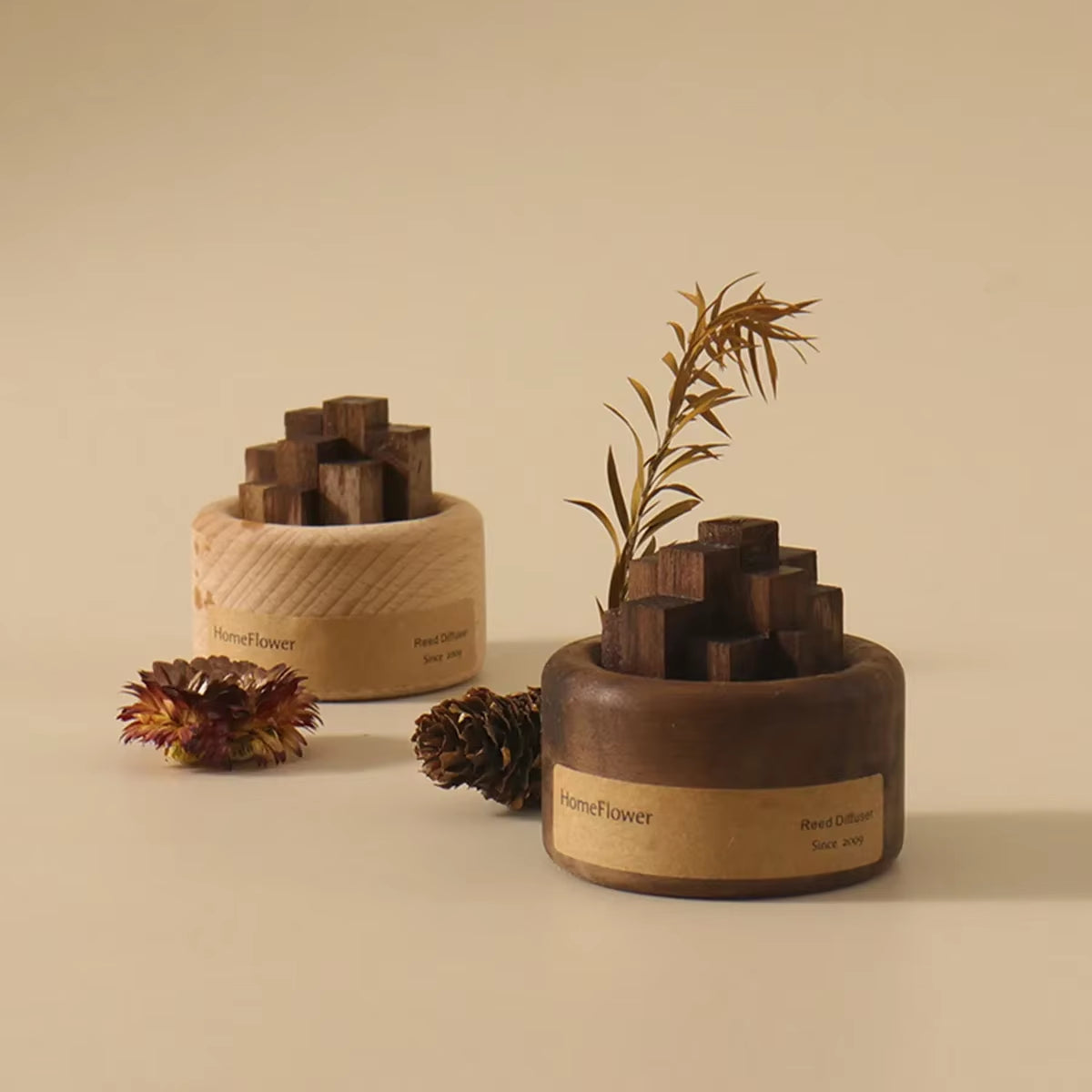 Diffuseur D'Arômes En Bois Sans Flamme – Décoration Zen
